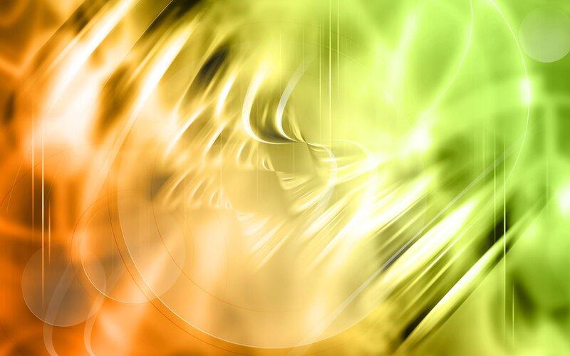 Abstract Light Swirls — Yellow, Dynamic, Circles