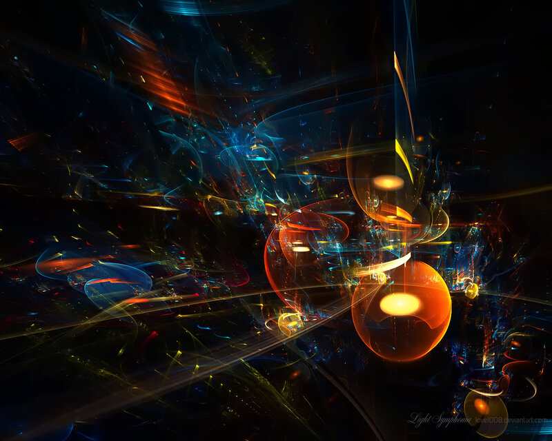 Abstract light symphony