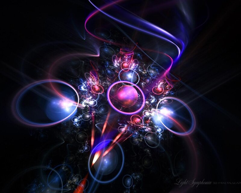 Abstract light symphony