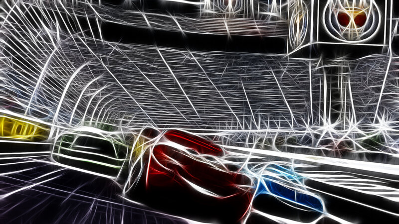 abstract light trail art