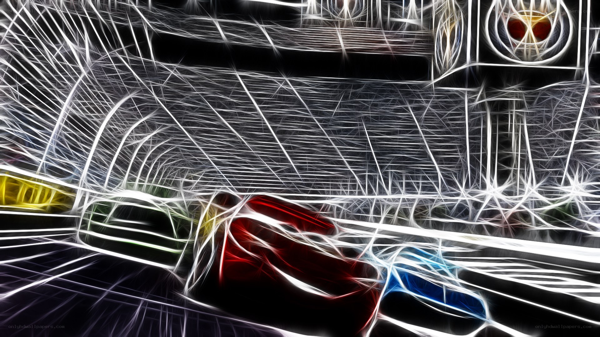 abstract light trail art