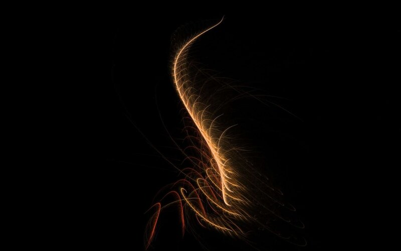 Abstract light trail art
