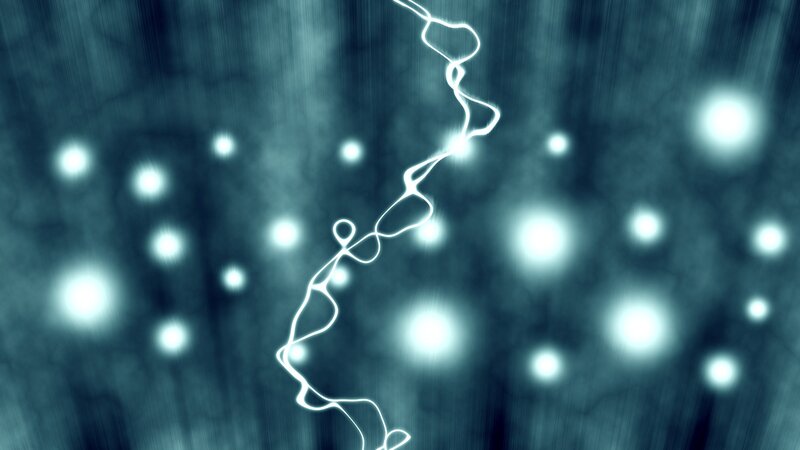 Abstract light trail on dark background