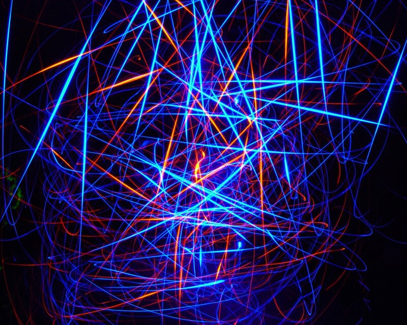 Abstract light trails