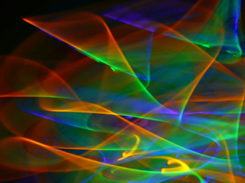 Abstract light trails
