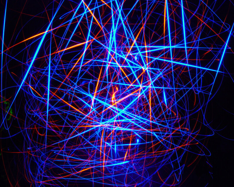 Abstract light trails