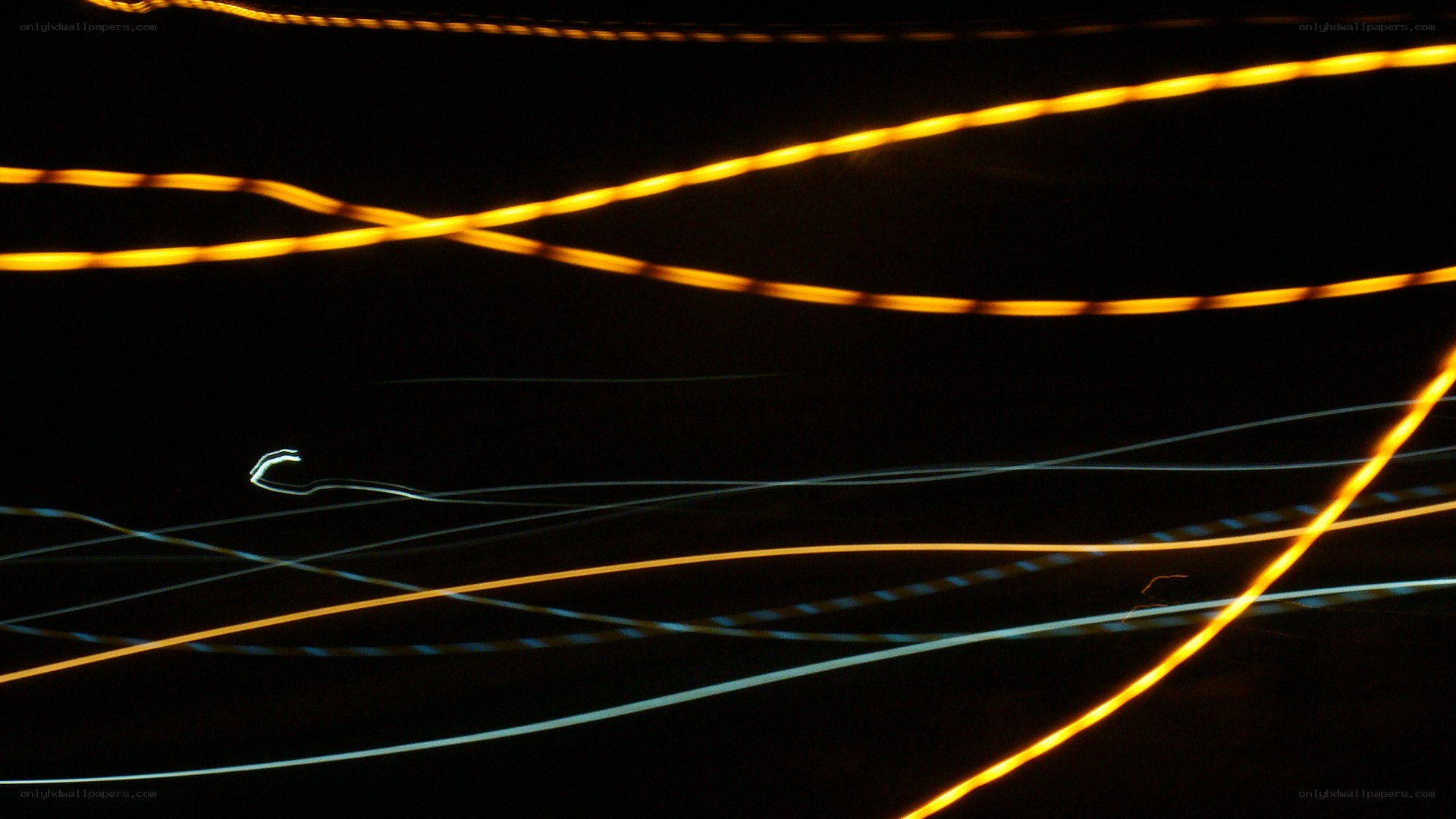 Abstract light trails at night