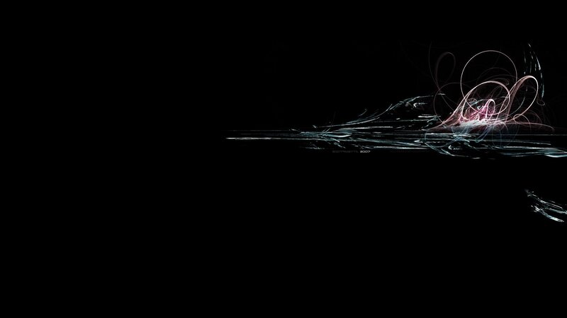 Abstract Light Trails — Black, Dynamic