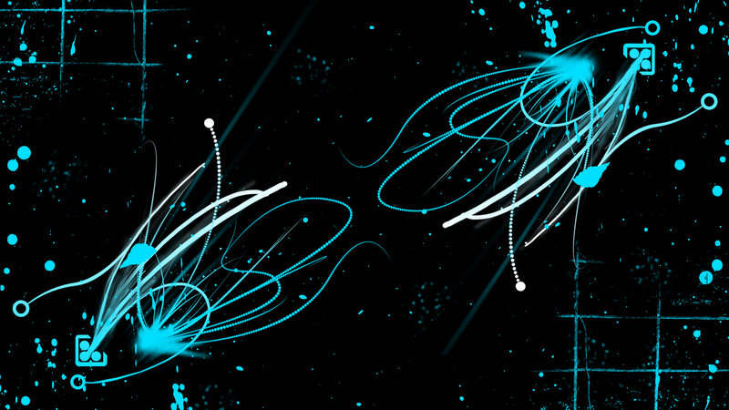 Abstract Light Trails — Black, Energetic