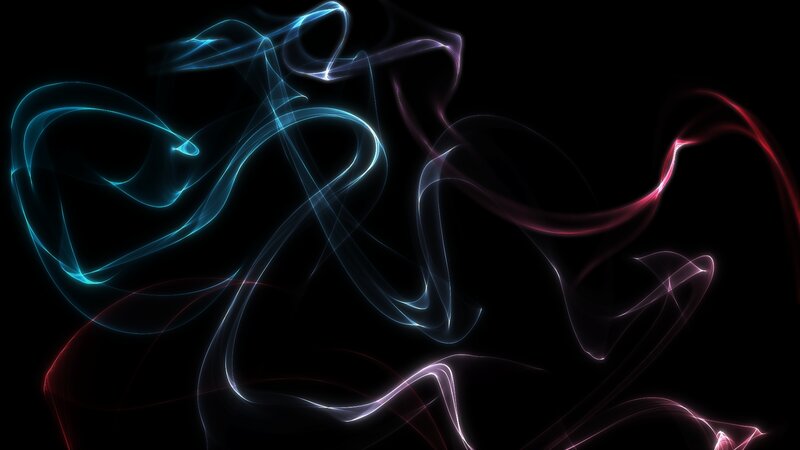 Abstract Light Trails — Blue, Dynamic, Digital Art