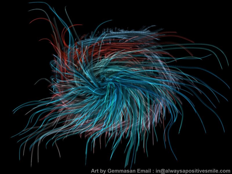 Abstract Light Trails — Blue, Dynamic