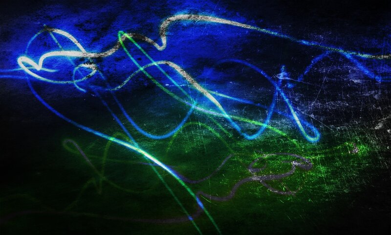 Abstract Light Trails — Blue