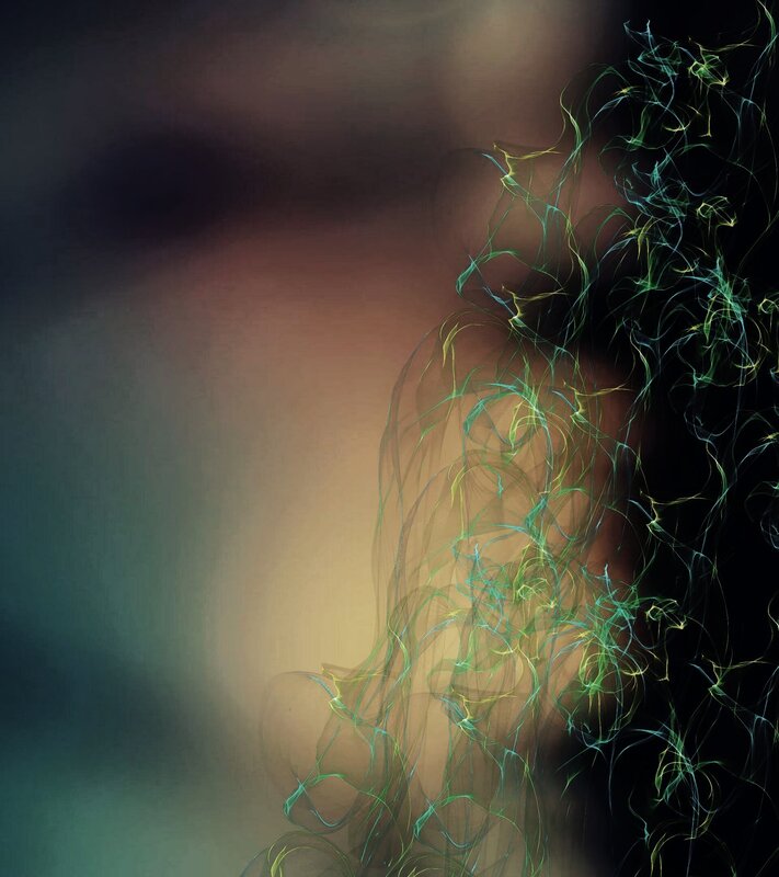 Abstract Light Trails — Green