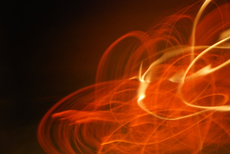 Abstract light trails in motion
