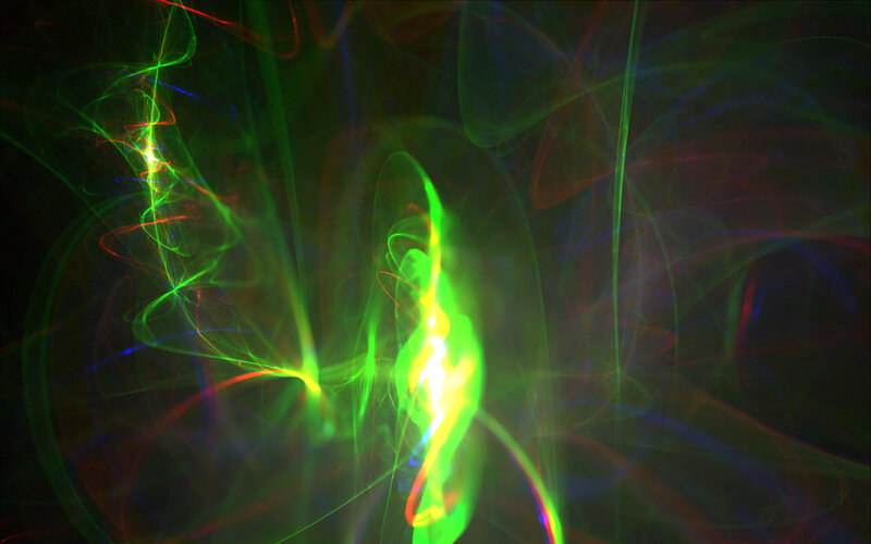 Abstract light trails in motion