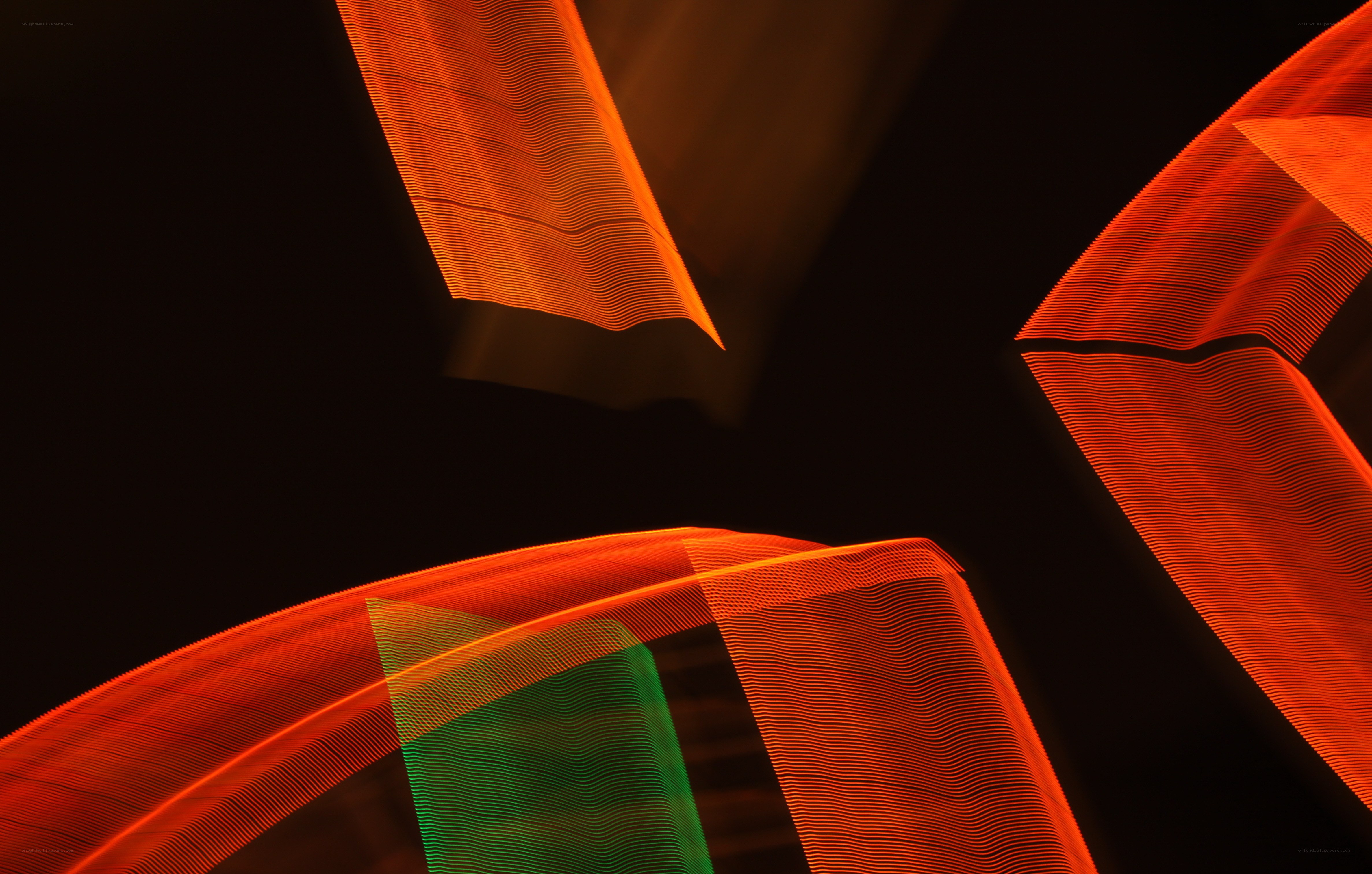 Abstract light trails in motion