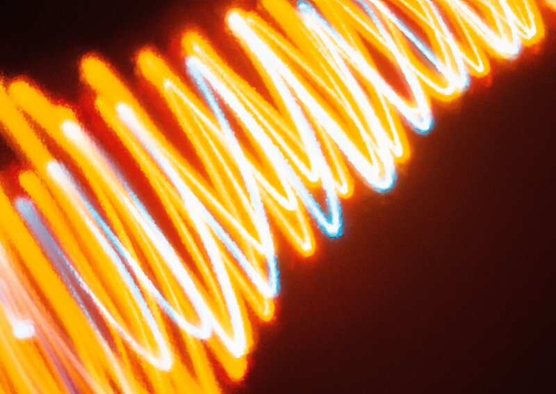 Abstract light trails in motion