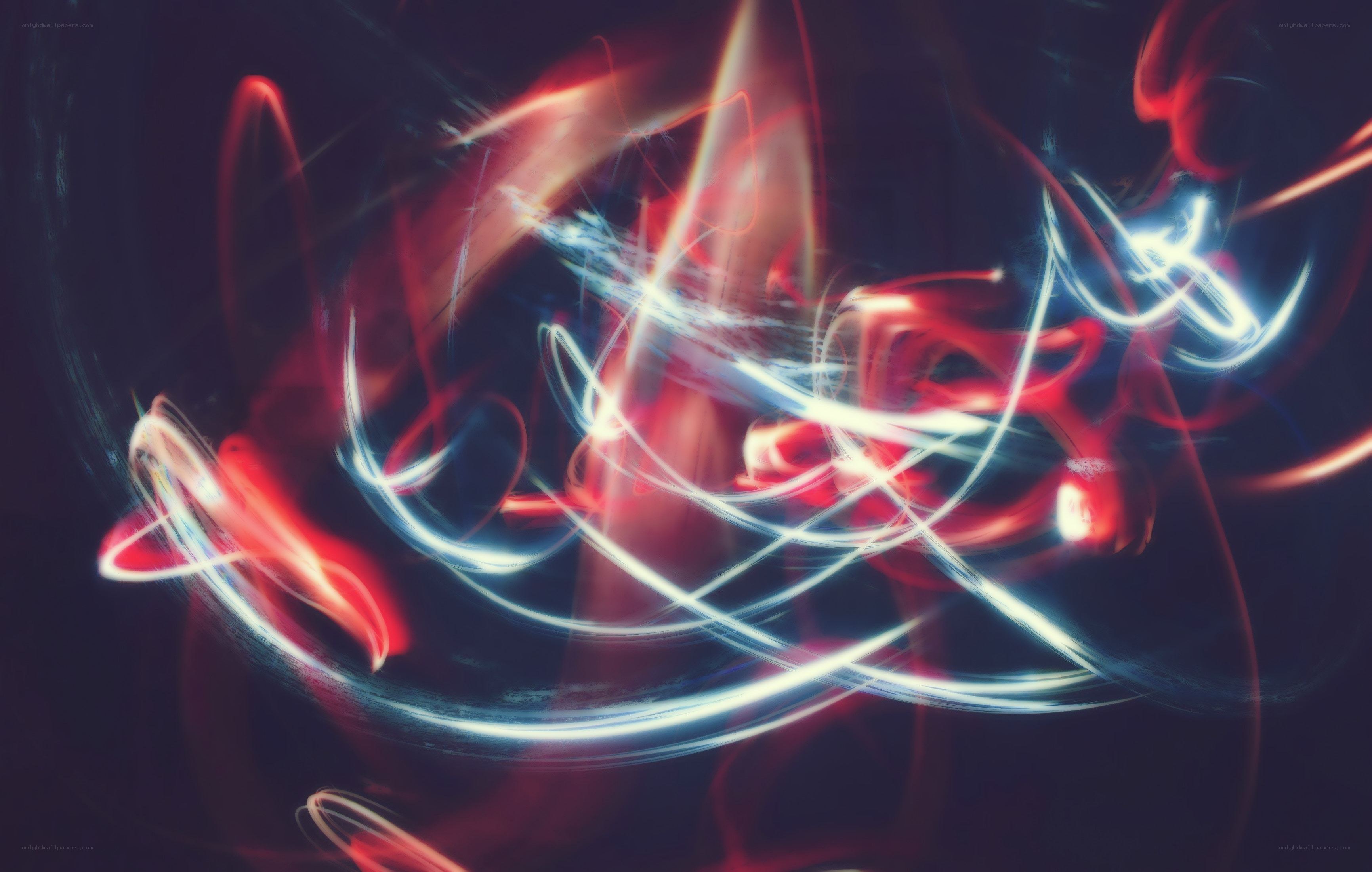 Abstract light trails motion
