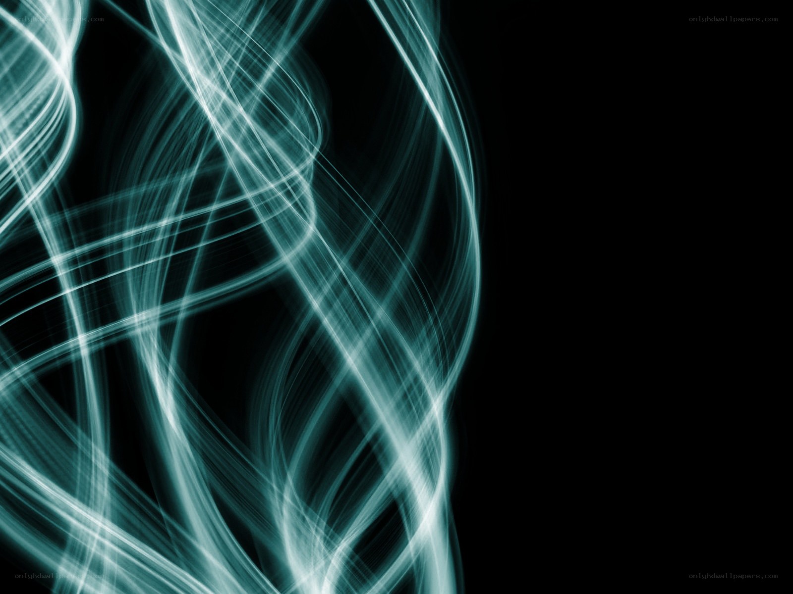 Abstract light trails on black