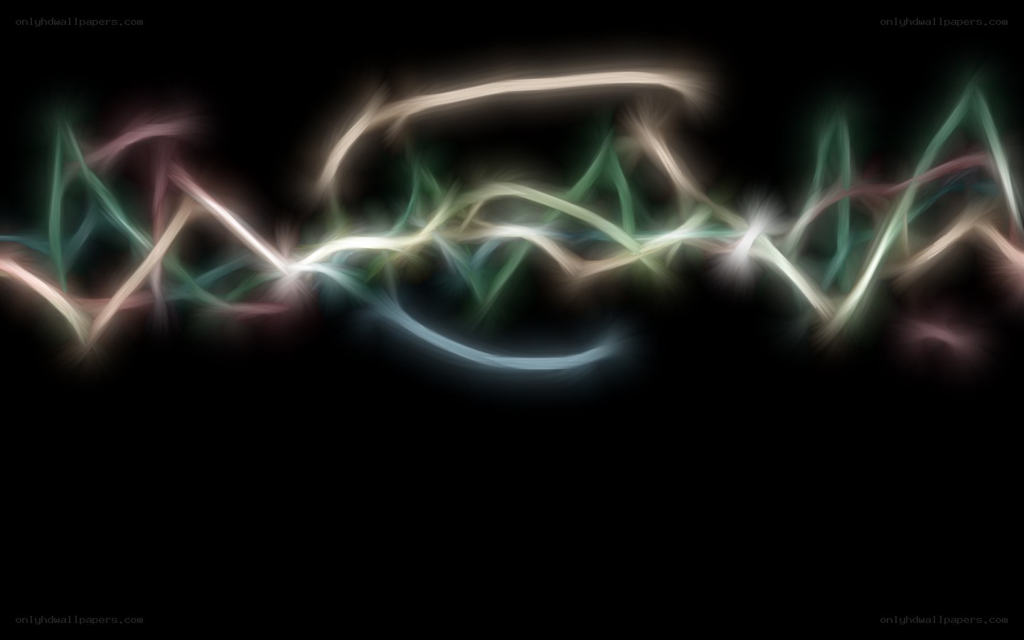 Abstract light trails on black