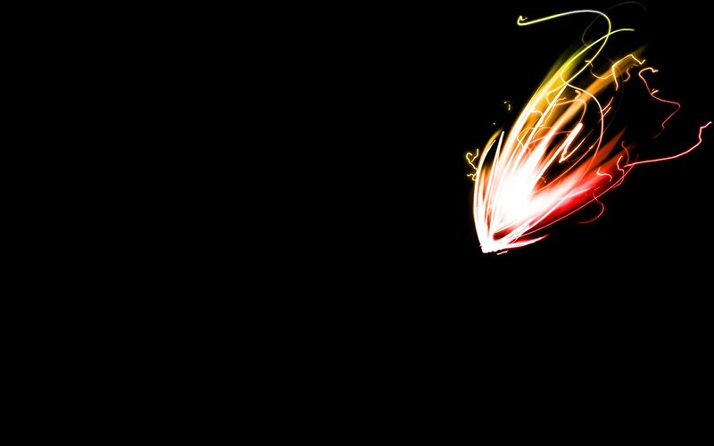 abstract light trails on black