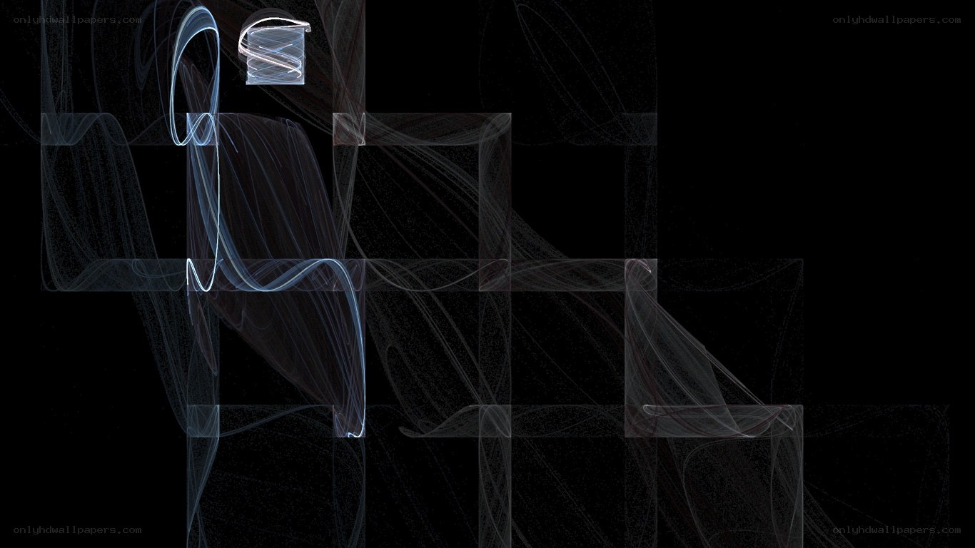 Abstract light trails on black