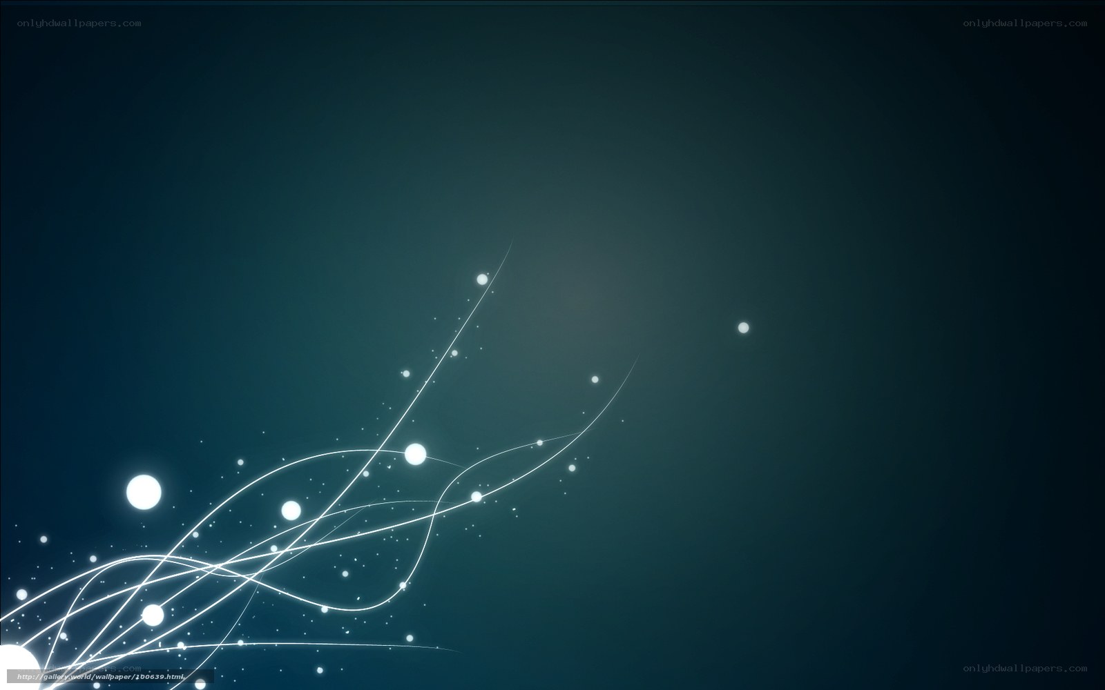 Abstract light trails on dark background