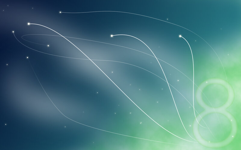 Abstract light trails on gradient