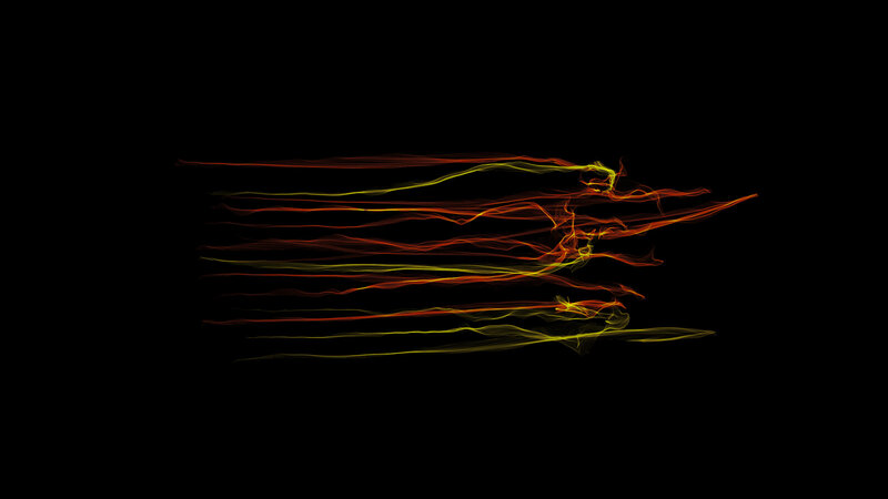 Abstract Light Trails — Red, Dynamic, Motion