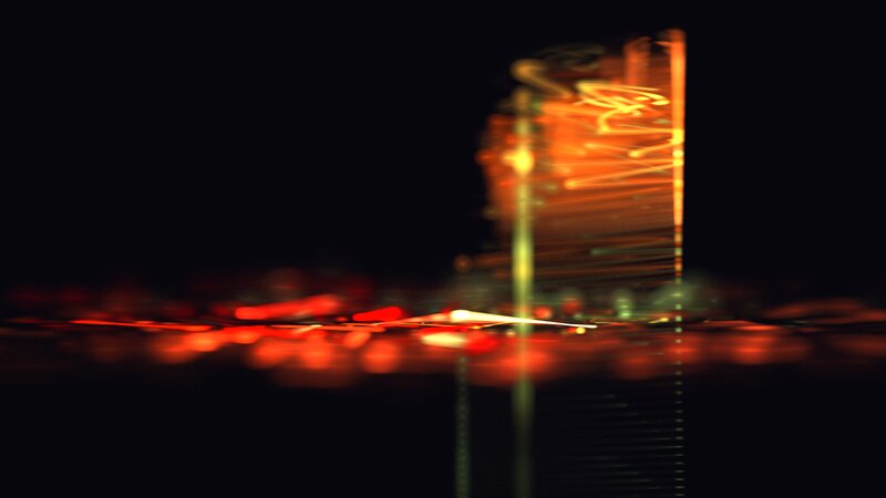 Abstract Light Trails — Red, Dynamic, Night