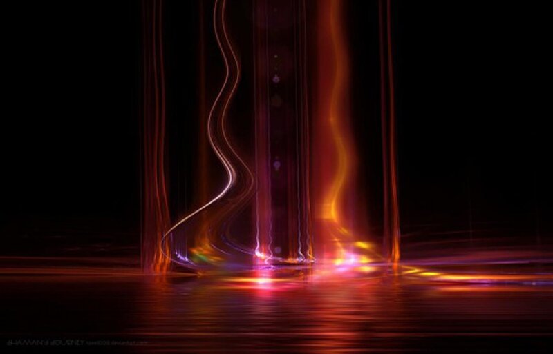 Abstract Light Trails — Red