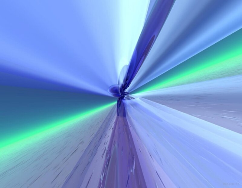 Abstract light tunnel