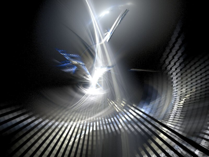 abstract light tunnel
