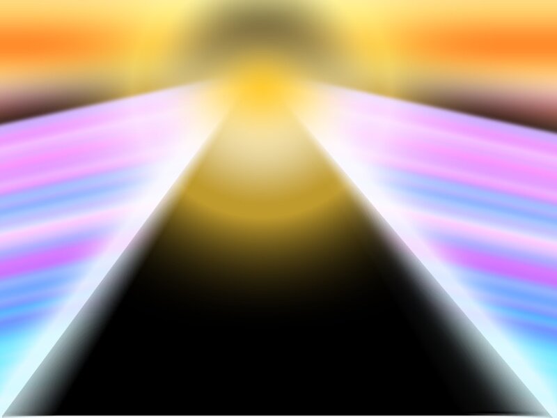 abstract light tunnel