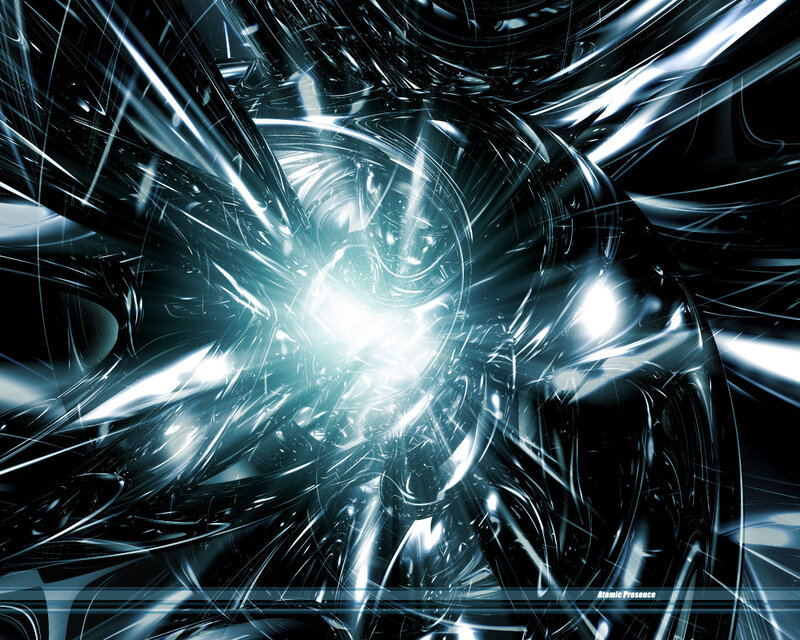Abstract Light Tunnel — Black, Dramatic