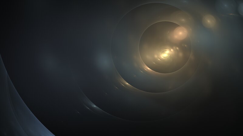 Abstract Light Tunnel — Black