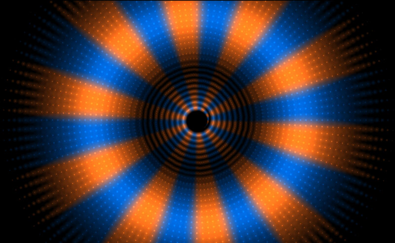 Abstract Light Tunnel — Blue