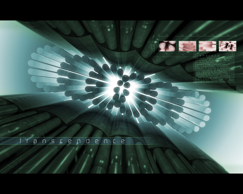 Abstract Light Tunnel — Green