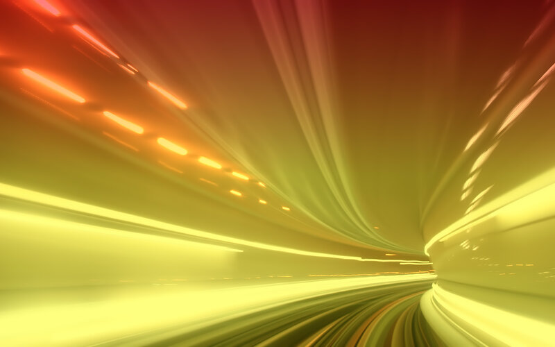 Abstract light tunnel motion