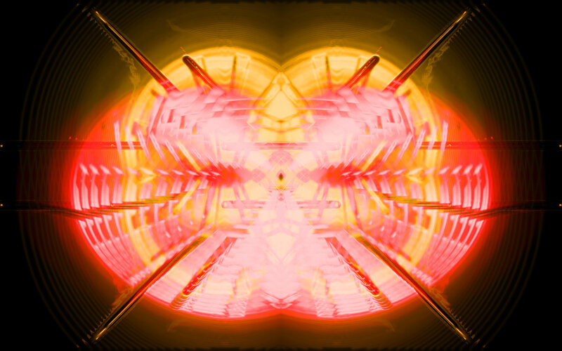 Abstract light tunnel pattern