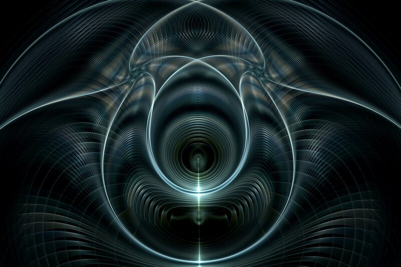 Abstract light vortex pattern