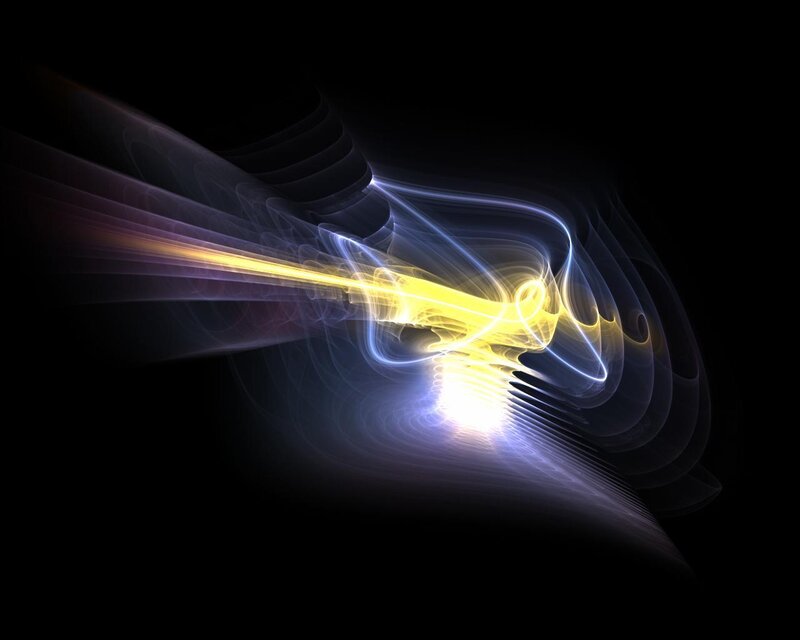 Abstract light wave animation