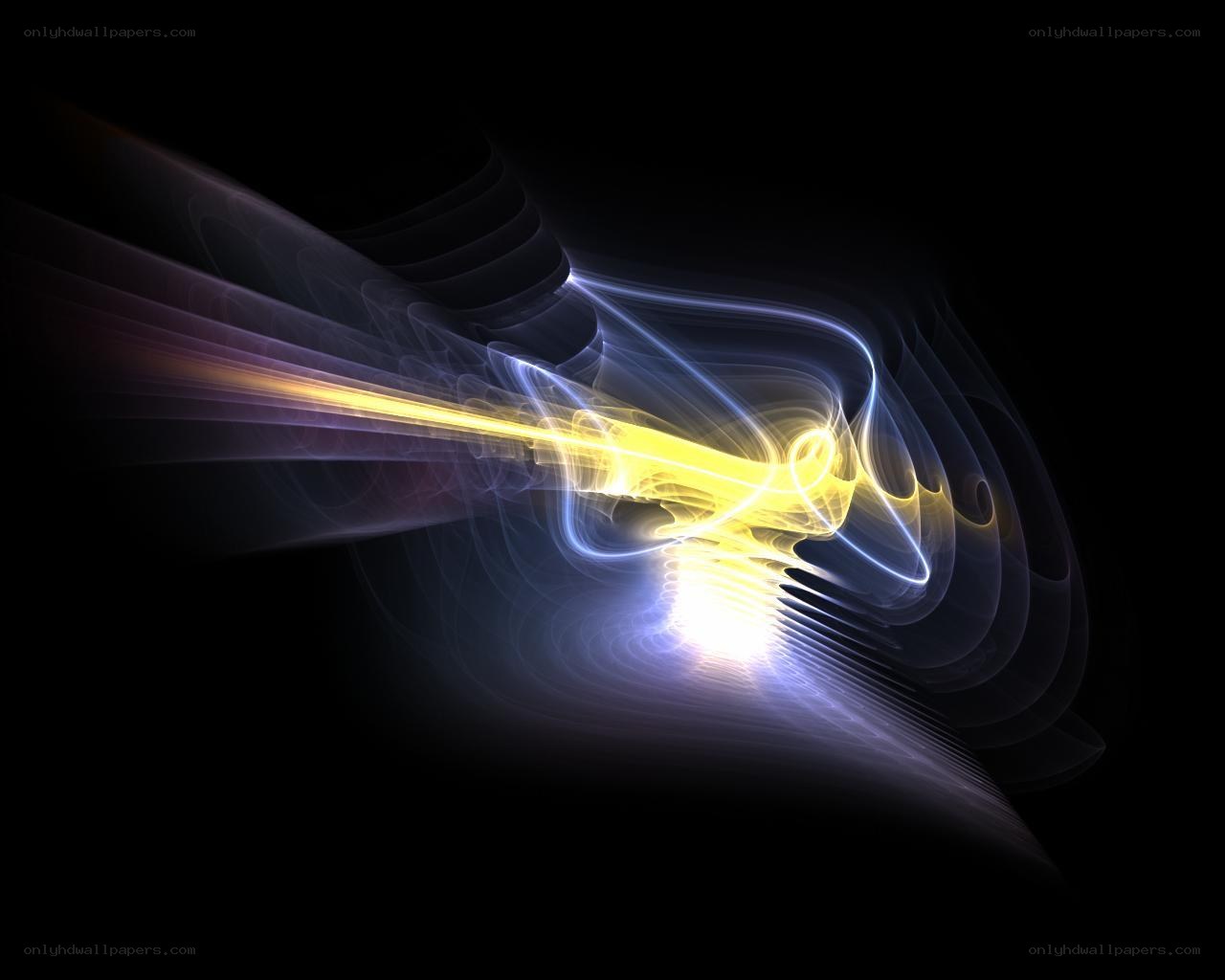 Abstract light wave animation