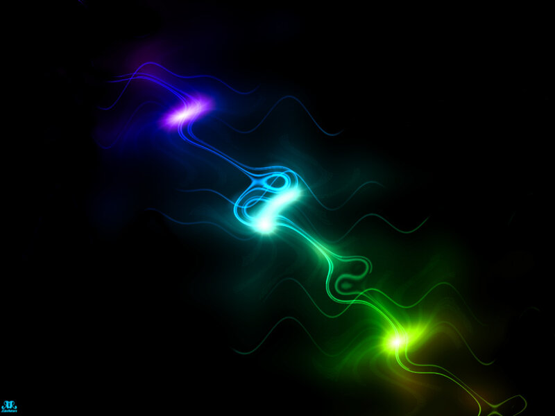 Abstract light wave animation
