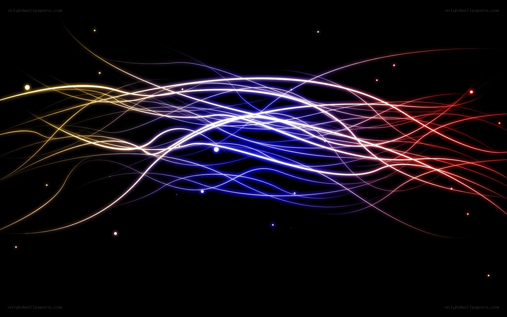 Abstract light wave animation