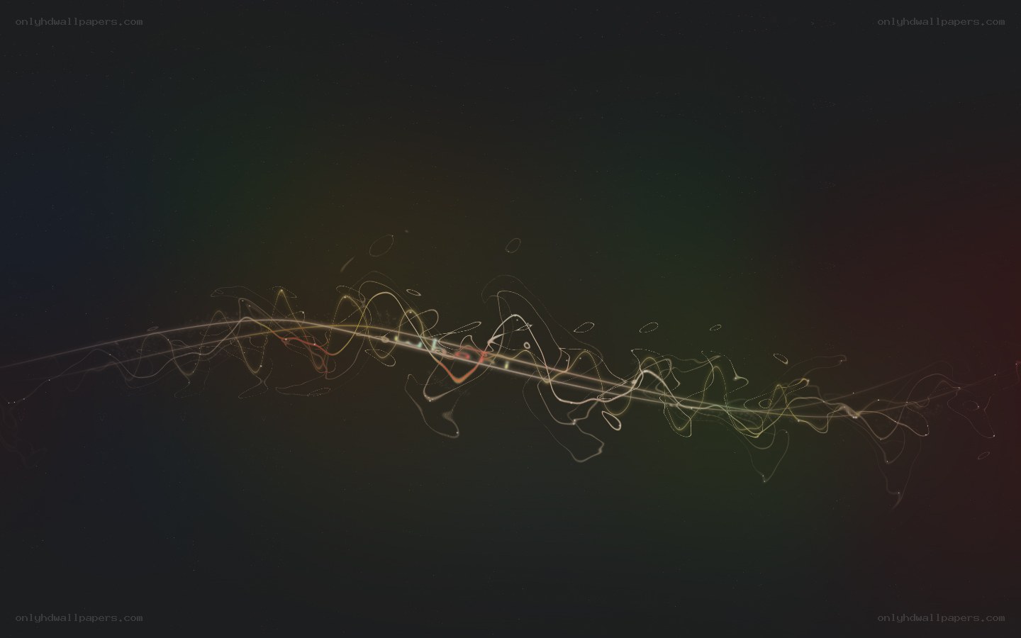 Abstract light wave animation