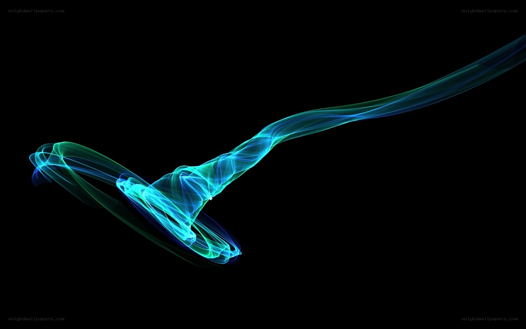 Abstract light wave animation
