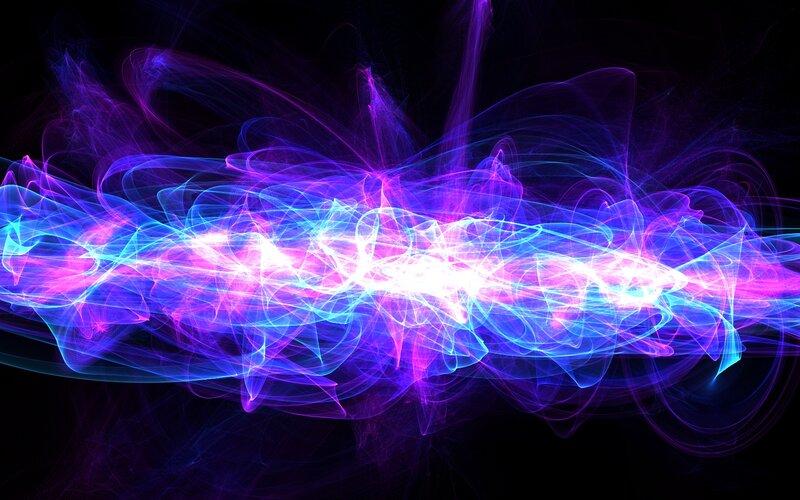 Abstract light wave animation
