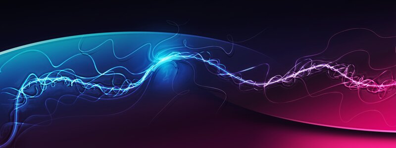 Abstract light wave animation
