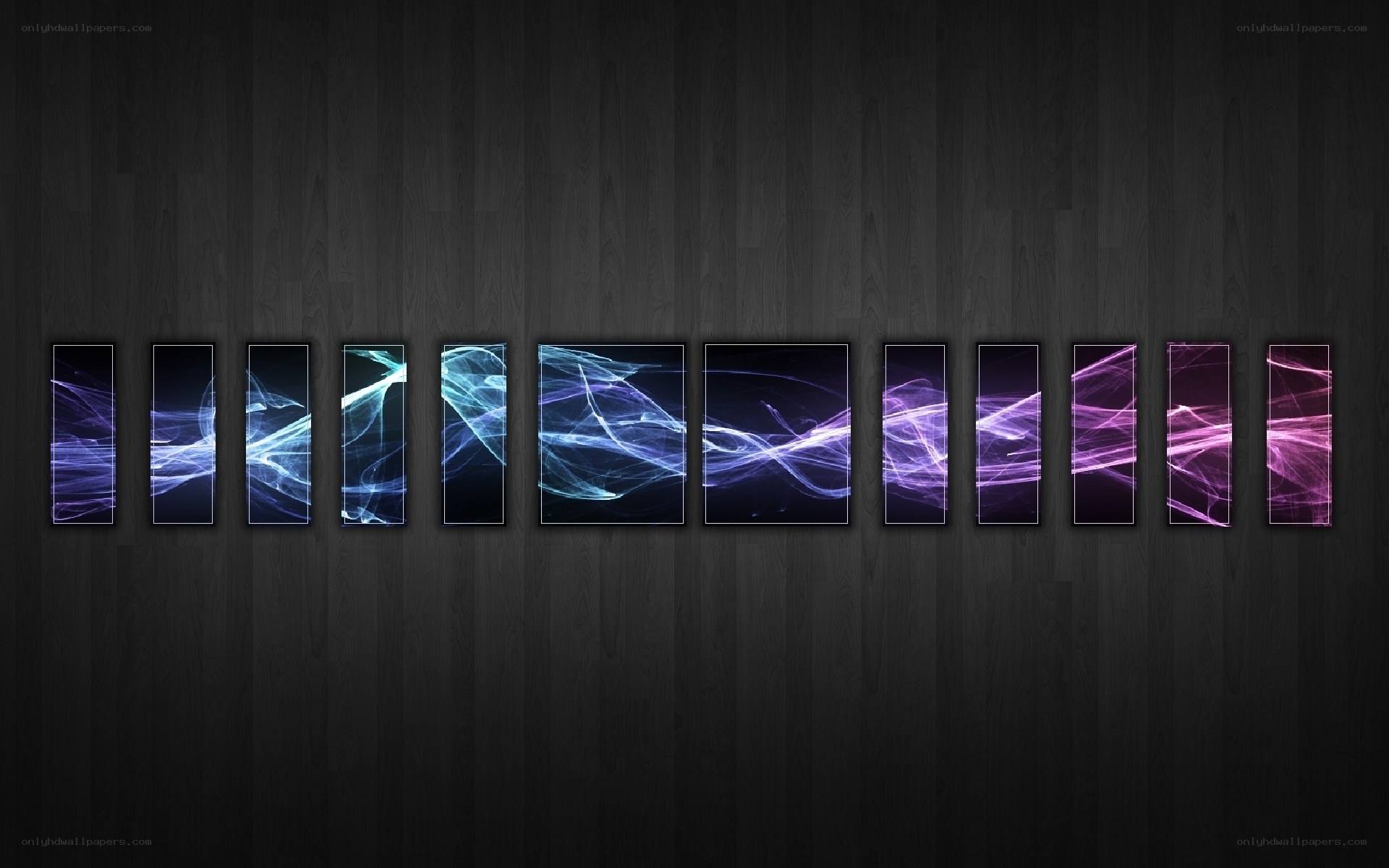 Abstract light wave art